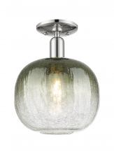Innovations Lighting 716-1C-PN-G481-10SL - Brookhaven Sphere - 1 Light - 6 inch - Polished Nickel - Semi-Flush Mount
