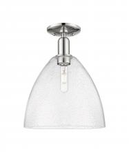 Innovations Lighting 716-1C-PN-GBD-124 - Bristol - 1 Light - 12 inch - Polished Nickel - Semi-Flush Mount