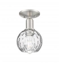 Innovations Lighting 716-1C-SN-G1215-6 - Athens Water Glass - 1 Light - 6 inch - Brushed Satin Nickel - Semi-Flush Mount