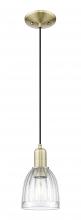Innovations Lighting 716-1P-AB-G442 - Brookfield - 1 Light - 6 inch - Antique Brass - Cord hung - Mini Pendant