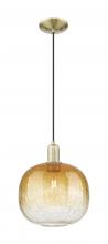 Innovations Lighting 716-1P-AB-G481-10AM - Brookhaven Sphere - 1 Light - 6 inch - Antique Brass - Cord hung - Mini Pendant