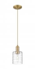 Innovations Lighting 716-1P-BB-G1113 - Cobbleskill - 1 Light - 5 inch - Brushed Brass - Cord hung - Mini Pendant