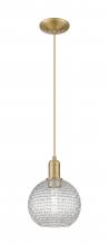 Innovations Lighting 716-1P-BB-G122C-8CL - Athens - 1 Light - 8 inch - Brushed Brass - Cord hung - Mini Pendant