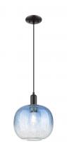 Innovations Lighting 716-1P-BK-G481-10SB - Brookhaven Sphere - 1 Light - 6 inch - Matte Black - Cord hung - Mini Pendant