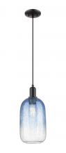 Innovations Lighting 716-1P-BK-G482-7SB - Brookhaven Cloche - 1 Light - 6 inch - Matte Black - Cord hung - Mini Pendant
