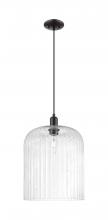 Innovations Lighting 716-1P-BK-G559-12CL - Bridal Veil - 1 Light - 12 inch - Matte Black - Cord hung - Mini Pendant