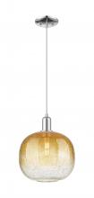 Innovations Lighting 716-1P-PC-G481-10AM - Brookhaven Sphere - 1 Light - 6 inch - Polished Chrome - Cord hung - Mini Pendant