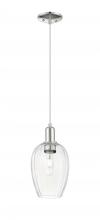 Innovations Lighting 716-1P-PN-G457-6CL - Preston Flute - 1 Light - 6 inch - Polished Nickel - Cord hung - Mini Pendant