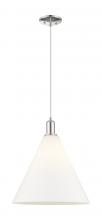 Innovations Lighting 716-1P-PN-GBC-161 - Berkshire Glass - 1 Light - 16 inch - Polished Nickel - Cord hung - Mini Pendant