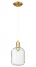 Innovations Lighting 716-1P-SG-G460-7CL - Preston Cylinder - 1 Light - 6 inch - Satin Gold - Cord hung - Mini Pendant