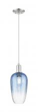 Innovations Lighting 716-1P-SN-G484-7SB - Brookhaven Flute - 1 Light - 6 inch - Brushed Satin Nickel - Cord hung - Mini Pendant