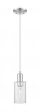 Innovations Lighting 716-1P-SN-G804 - Clymer - 1 Light - 4 inch - Brushed Satin Nickel - Cord hung - Mini Pendant