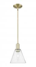 Innovations Lighting 716-1S-AB-GBC-84 - Berkshire Glass - 1 Light - 8 inch - Antique Brass - Stem hung - Mini Pendant