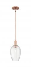Innovations Lighting 716-1S-AC-G457-6CL - Preston Flute - 1 Light - 6 inch - Antique Copper - Mini Pendant