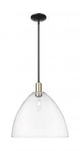 Innovations Lighting 716-1S-BAB-GBD-162 - Bristol - 1 Light - 16 inch - Black Antique Brass - Stem hung - Mini Pendant