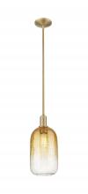 Innovations Lighting 716-1S-BB-G482-7AM - Brookhaven Cloche - 1 Light - 6 inch - Brushed Brass - Mini Pendant