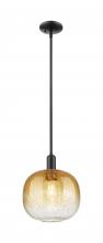 Innovations Lighting 716-1S-BK-G481-10AM - Brookhaven Sphere - 1 Light - 6 inch - Matte Black - Mini Pendant