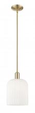 Innovations Lighting 716-1S-CB-G559-8GWH - Bridal Veil - 1 Light - 8 inch - Champagne Bronze - Stem hung - Mini Pendant