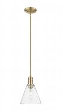 Innovations Lighting 716-1S-CB-GBC-84 - Berkshire Glass - 1 Light - 8 inch - Champagne Bronze - Stem hung - Mini Pendant