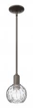 Innovations Lighting 716-1S-OB-G1215-6 - Athens Water Glass - 1 Light - 6 inch - Oil Rubbed Bronze - Stem hung - Mini Pendant