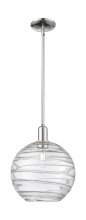 Innovations Lighting 716-1S-PC-G1213-12CL - Athens Deco Swirl - 1 Light - 12 inch - Polished Chrome - Stem hung - Mini Pendant