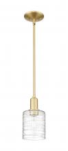 Innovations Lighting 716-1S-SG-G1113 - Cobbleskill - 1 Light - 5 inch - Satin Gold - Stem hung - Mini Pendant