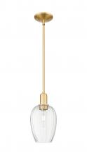 Innovations Lighting 716-1S-SG-G457-6CL - Preston Flute - 1 Light - 6 inch - Satin Gold - Mini Pendant