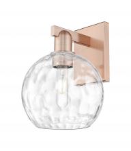 Innovations Lighting 716-1W-AC-G1215-8 - Athens Water Glass - 1 Light - 8 inch - Antique Copper - Sconce