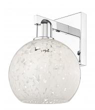 Innovations Lighting 716-1W-PC-G1216-8WM - White Mouchette - 1 Light - 8 inch - Polished Chrome - Sconce