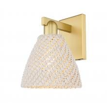 Innovations Lighting 716-1W-SG-NBD-75-NAT - Bristol Natural - 1 Light - 6 inch - Satin Gold - Sconce