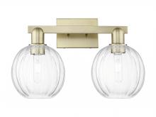 Innovations Lighting 716-2W-AB-G458-7CL - Preston Globe - 2 Light - 16 inch - Antique Brass - Bath Vanity Light