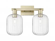 Innovations Lighting 716-2W-AB-G460-7CL - Preston Cylinder - 2 Light - 16 inch - Antique Brass - Bath Vanity Light