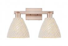 Innovations Lighting 716-2W-AC-NBD-75-NAT - Bristol Natural - 2 Light - 16 inch - Antique Copper - Bath Vanity Light