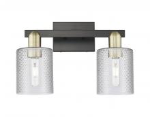 Innovations Lighting 716-2W-BAB-G112 - Cobbleskill - 2 Light - 16 inch - Black Antique Brass - Bath Vanity Light