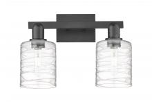 Innovations Lighting 716-2W-BK-G1113 - Cobbleskill - 2 Light - 16 inch - Matte Black - Bath Vanity Light