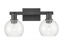 Innovations Lighting 716-2W-BK-G122-6 - Athens - 2 Light - 17 inch - Matte Black - Bath Vanity Light