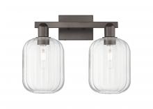 Innovations Lighting 716-2W-OB-G460-7CL - Preston Cylinder - 2 Light - 16 inch - Oil Rubbed Bronze - Bath Vanity Light