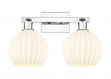 Innovations Lighting 716-2W-PC-G1217-8WV - White Venetian - 2 Light - 19 inch - Polished Chrome - Bath Vanity Light