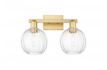 Innovations Lighting 716-2W-SG-G458-7CL - Preston Globe - 2 Light - 16 inch - Satin Gold - Bath Vanity Light