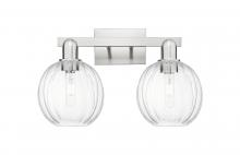 Innovations Lighting 716-2W-SN-G458-7CL - Preston Globe - 2 Light - 16 inch - Brushed Satin Nickel - Bath Vanity Light