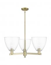 Innovations Lighting 716-3CR-AB-GBD-92 - Bristol - 3 Light - 31 inch - Antique Brass - Stem hung - Pendant