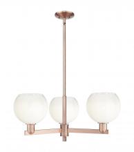 Innovations Lighting 716-3CR-AC-G483-8OP - Brookhaven Globe - 3 Light - 18 inch - Antique Copper - Pendant