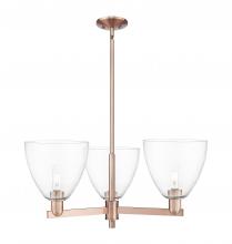 Innovations Lighting 716-3CR-AC-GBD-92 - Bristol - 3 Light - 31 inch - Antique Copper - Stem hung - Pendant