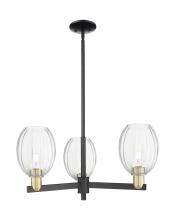 Innovations Lighting 716-3CR-BAB-G459-6CL - Preston Bulb - 3 Light - 18 inch - Black Antique Brass - Pendant