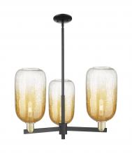 Innovations Lighting 716-3CR-BAB-G482-7AM - Brookhaven Cloche - 3 Light - 18 inch - Black Antique Brass - Pendant