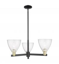 Innovations Lighting 716-3CR-BAB-GBD-754 - Bristol - 3 Light - 29 inch - Black Antique Brass - Stem hung - Pendant