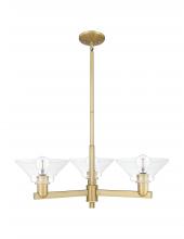Innovations Lighting 716-3CR-BB-G132 - Orwell - 3 Light - 30 inch - Brushed Brass - Stem hung - Pendant