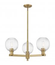 Innovations Lighting 716-3CR-BB-G458-7CL - Preston Globe - 3 Light - 18 inch - Brushed Brass - Pendant