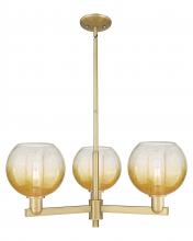 Innovations Lighting 716-3CR-BB-G483-8AM - Brookhaven Globe - 3 Light - 18 inch - Brushed Brass - Pendant