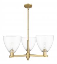 Innovations Lighting 716-3CR-BB-GBD-92 - Bristol - 3 Light - 31 inch - Brushed Brass - Stem hung - Pendant